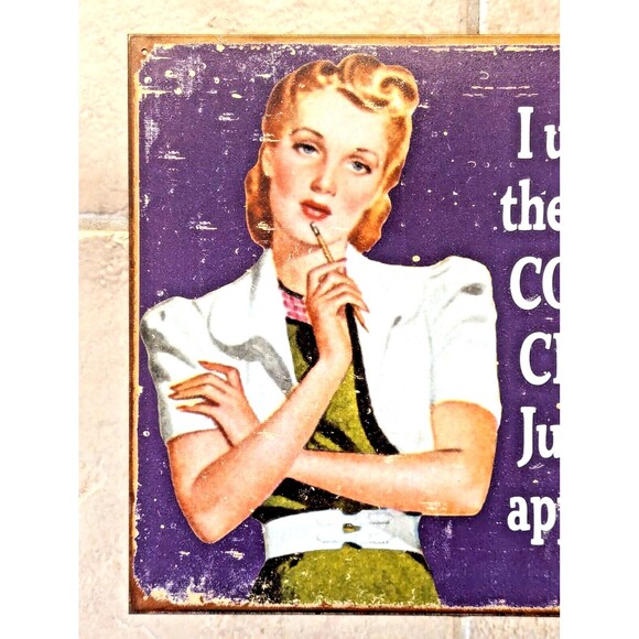 Cooking and Cleaning Retro Tin Sign 12.5 x 16-inch Rustic Vintage Style Gift NEW - Picture 4 of 5